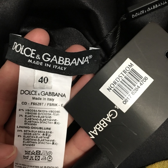 Dolce & Gabbana Cady Pear-Print Pencil Dress - Picture 7 of 7